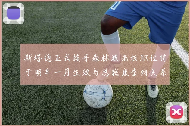斯塔德正式接手森林狼老板职位将于明年一月生效与总裁康奈利关系紧密